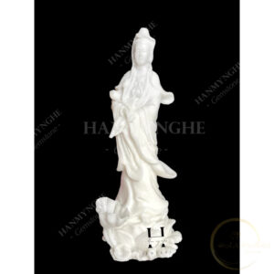 Tượng phật quan âm bột đúc đá 30cm HANMYNGHE