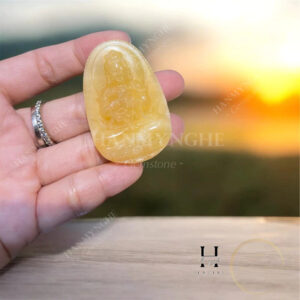 Phật bảng mệnh đá ngọc hoàng long tặng kèm dây đeo HANMYNGHE