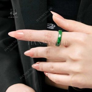Nhẫn đá ngọc sơn thuỷ HANMYNGHE
