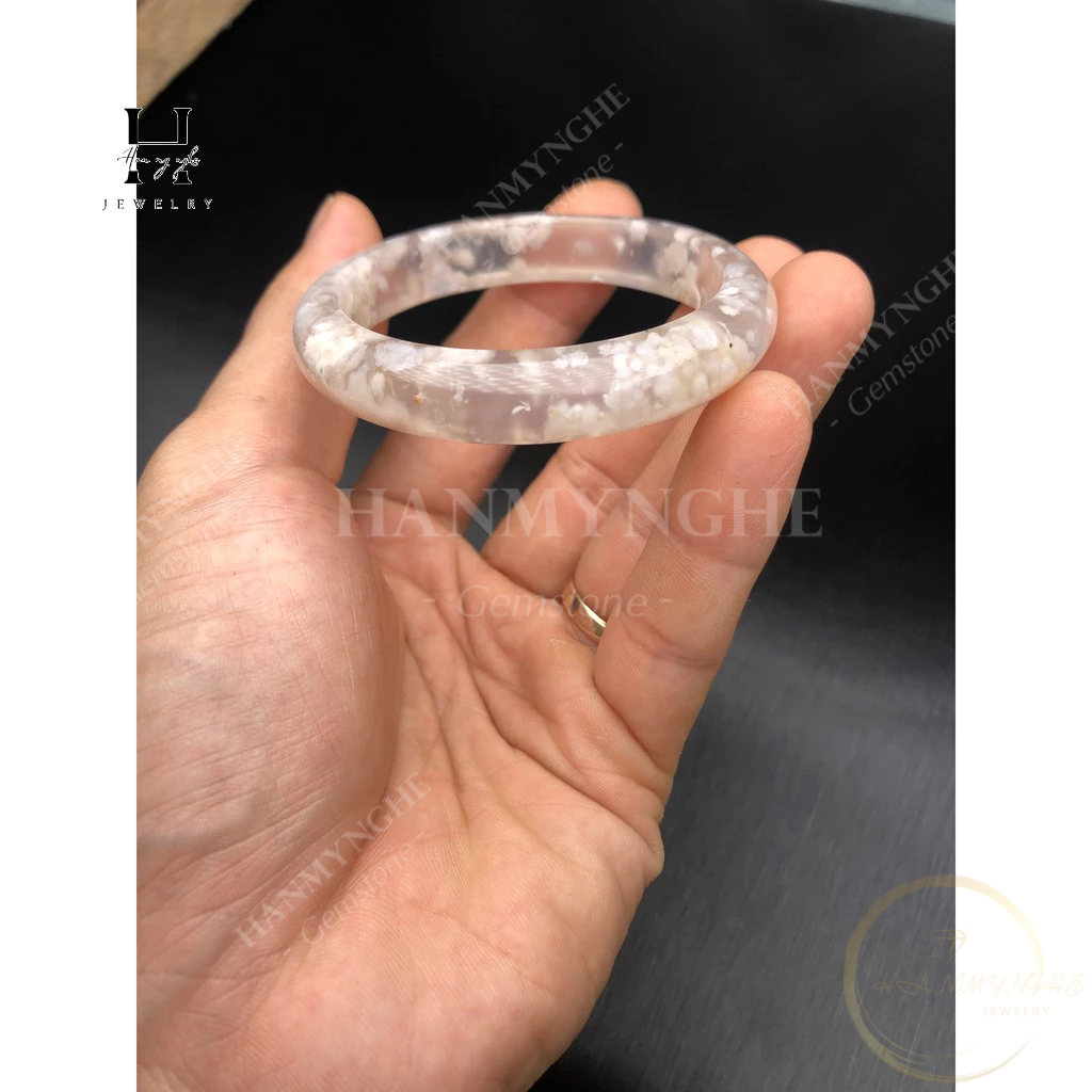 Vòng mã não hoa anh đào ni 53 mm HANMYNGHE giao ngẫu nhiên 2 Vòng mã não hoa anh đào ni 53 mm HANMYNGHE giao ngẫu nhiên - Ảnh 2