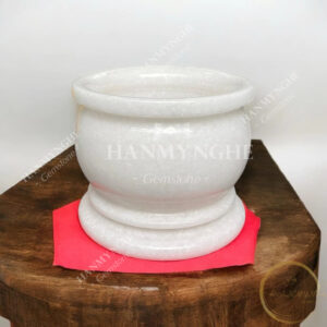 lư hương đá non nước  tự nhiên nguyên khối đk 20 cm HANMYNGHE