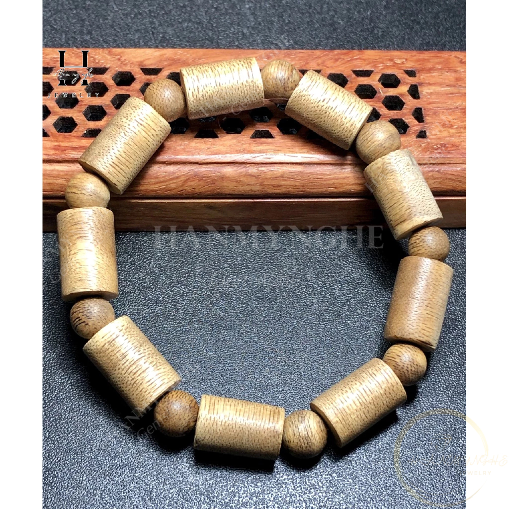 Vòng tay trầm hương dạng trúc HANMYNGHE 1 Vòng tay trầm hương dạng trúc HANMYNGHE
