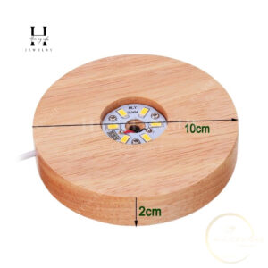 Đế đèn gỗ 10 cm gắn led dùng điện trực tiếp 220 v rất tiện HANMYNGHE