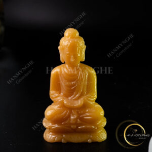 Tượng phật thích ca 12cm đá ngọc hoàng long HANMYNGHE