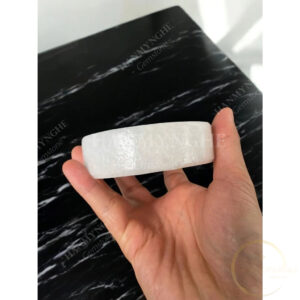 Đế thắp nến thơm hoặc xông trầm đá tự nhiên nguyên khối 9cm HANMYNGHE