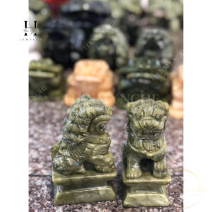 cặp Kỳ Lân Phong Thủy - 10cm để bàn serpentine