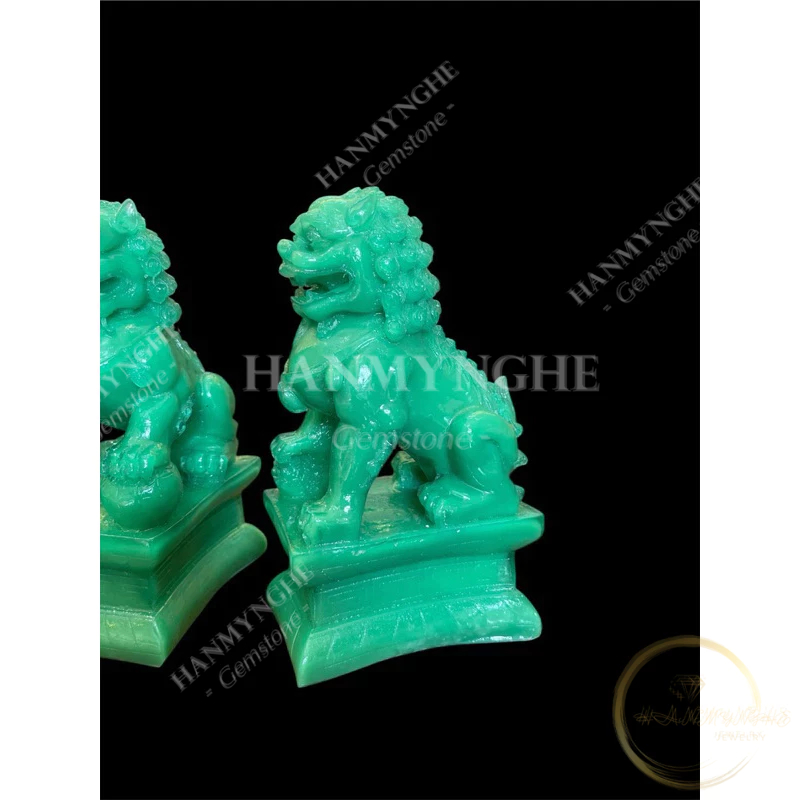 Cặp kỳ lân 17 cm bột đá non nước HANMYNGHE 4 Cặp kỳ lân 17 cm bột đá non nước HANMYNGHE - Ảnh 4