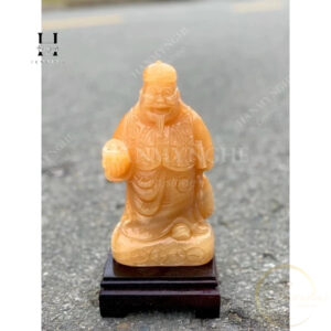 Thần quản gia đá ngọc onyz kèm đế 15 cm