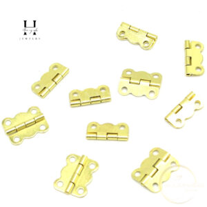 Bản lề mini hộp gỗ  lề hộp gỗ màu vàng HANMYNGHE