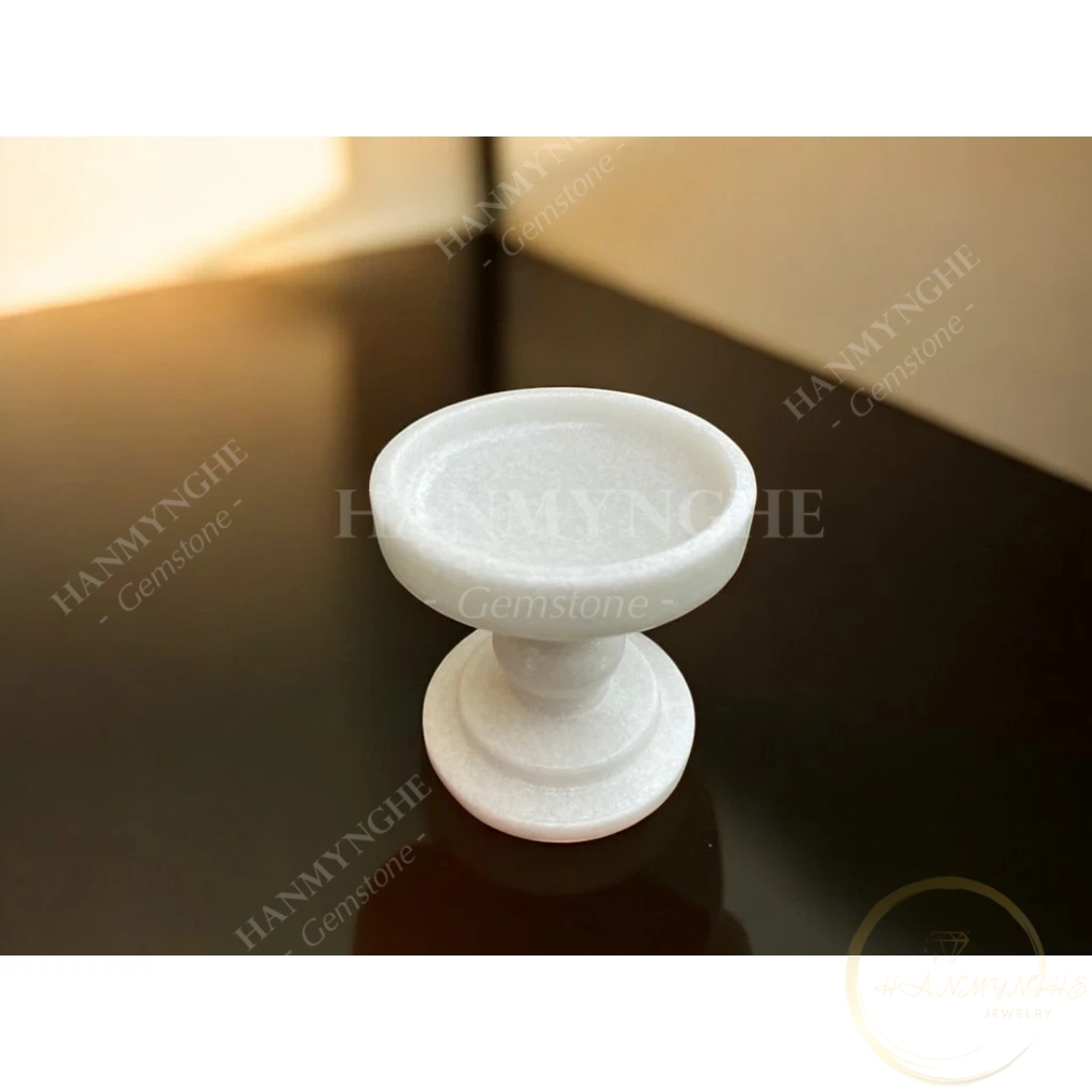 Chân nến đá tự nhiên nguyên khối cao 10cm HANMYNGHE