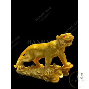 Tượng hổ để bàn phong thuỷ 23 cm bột đá đúc HANMYNGHE