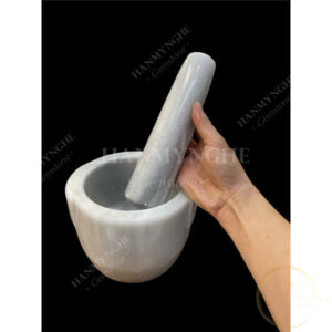 Cối đá non nước tự nhiên nguyên khối 17 cm tặng kèm chày HANMYNGHE