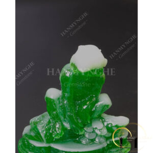 Tượng con khỉ màu xanh ngọc cao 10cm HANMYNGHE