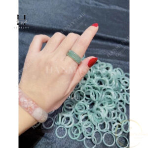 Nhẫn đá lam ngọc tự nhiên HANMYNGHE