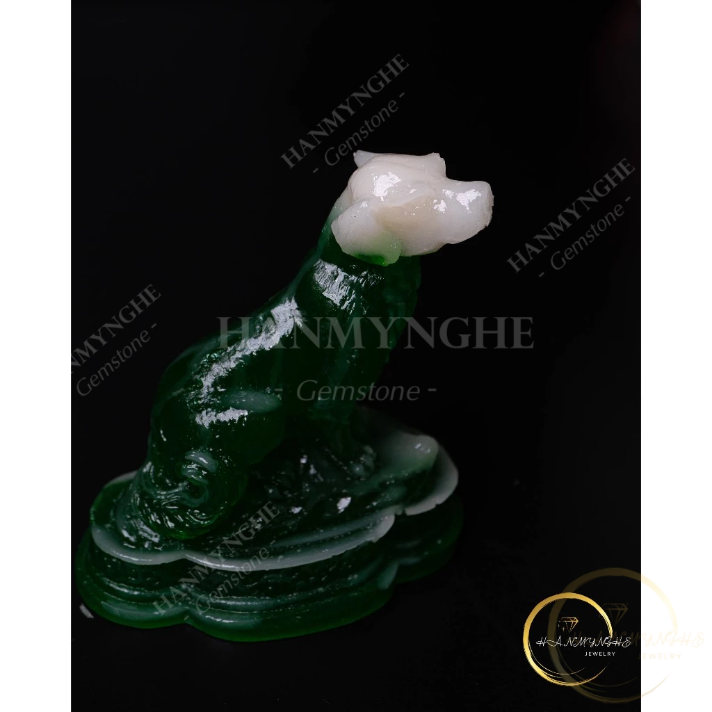 Tượng con chó bột đá đúc màu xanh ngọc cao 10cm HANMYNGHE 5 Tượng con chó bột đá đúc màu xanh ngọc cao 10cm HANMYNGHE - Ảnh 5