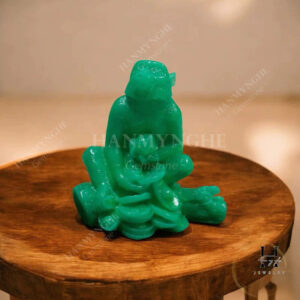 Tượng khỉ bột đá đúc 17cm HANMYNGHE