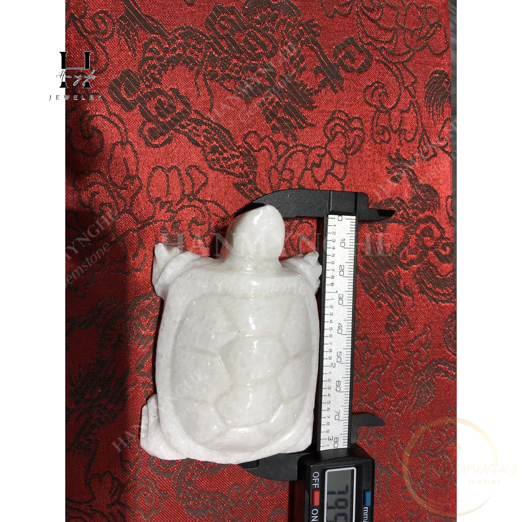 Rùa đá trắng non nước phong thủy HANMYNGHE 3 Rùa đá trắng non nước phong thủy HANMYNGHE - Ảnh 3