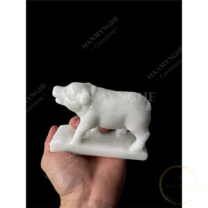 Con heo đá non nước cao 12 cm phong thuỷ HANMYNGHE