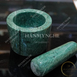 Cối đá ngọc ấn độ độ cứng cao hàng cao cấp đk 10cm và 12cm tặng kèm chày đá HANMYNGHE