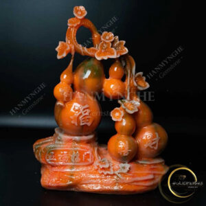 Hồ lô phong thuỷ tài lộc may mắn bột đá đúc cao 26 cm HANMYNGHE