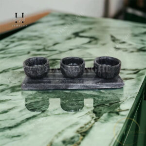 Bộ 3 ly nước thờ đá non nước HANMYNGHE