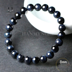 Vòng tay đá mắt hổ xanh đen HANMYNGHE