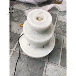 Phong thuỷ luân đá non nước giá xưởng 35 cm kèm bơm nước HANMYNGHE